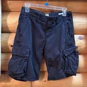 GAP NavyCargo Shorts Relaxed Fit Cotton